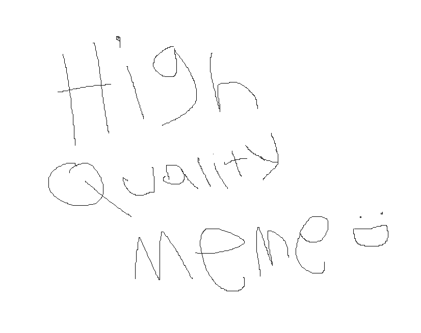 High Quality Meme logo - crude hand drawn text